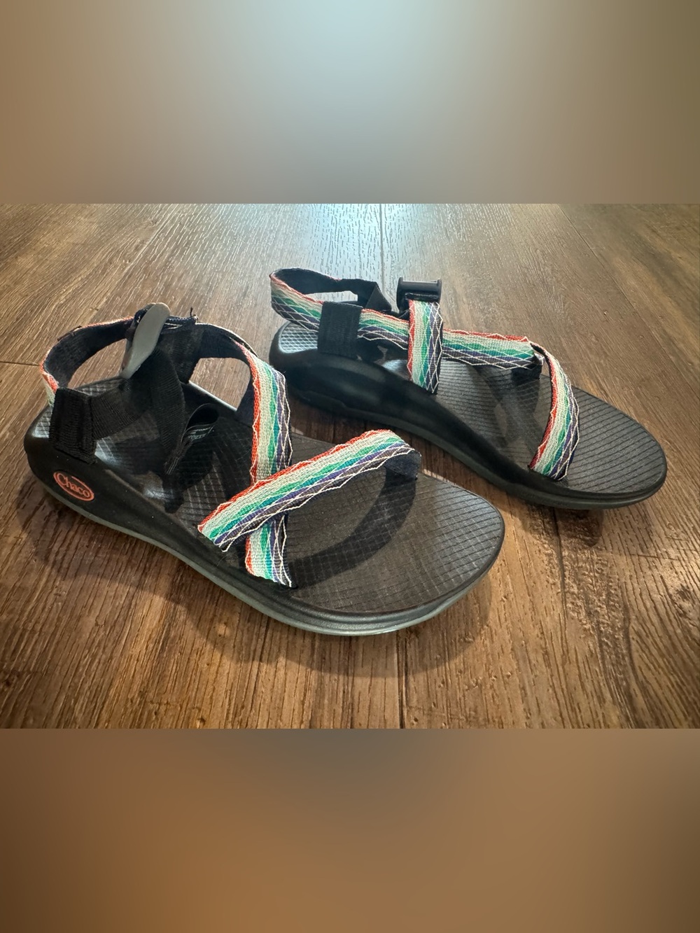 CHACO WOMEN'S Z1 CLASSIC PRISM MINT River Outdoor Sandal Shoes Sz 7